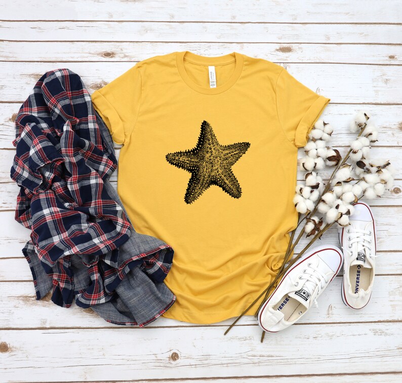 Cute Tee design Animal Lover Tee Starfish gift Ocean Lover T Shirt Gift For Girlfriend Unisex starfish Shirt Cute Starfish T shirt