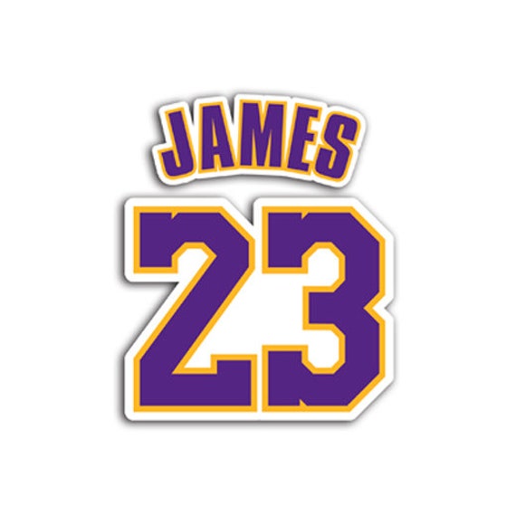 Lakers LeBron James 23 Sticker Decal Basketball Etsy Lakers LeBron James 23 Sticker Decal Basketball Etsy