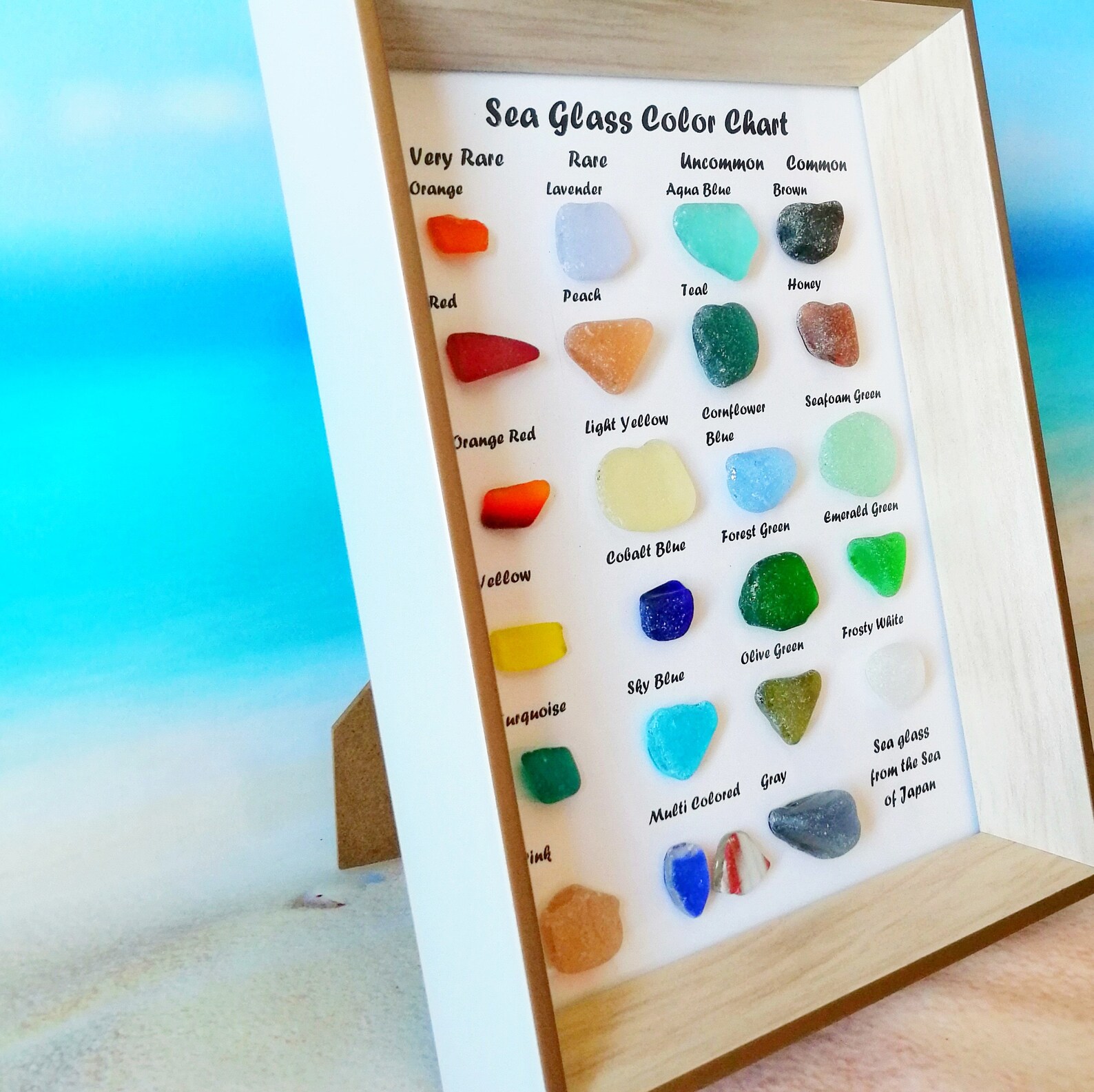 Bulk Sea Glass Chart Rare Colors Rare Beach Finds Sea Glass Etsy