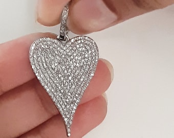 Details about Infinity Charm 925 Sterling Silver 18x14mm Natural Pave Diamond Charm Pendent Details about Infinity Charm 925 Sterling Silver 18x14mm Natural Pave Diamond Charm Pendent