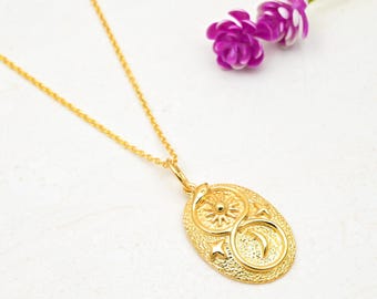 Snake Necklace 925 Sterling Silver 18k Gold Plated Snake Pendant