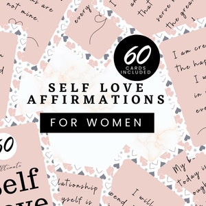 Cartes d'affirmation d'amour de soi imprimables, ensemble de cartes d'affirmation positive, cartes de motivation, cartes d'autonomisation, cartes d'amour de soi, citation positive