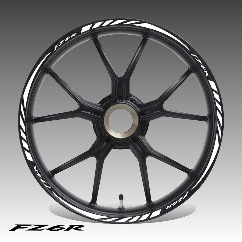 Rim tape Yamaha FZ6R stickers wheel decals kit stickers Etsy
