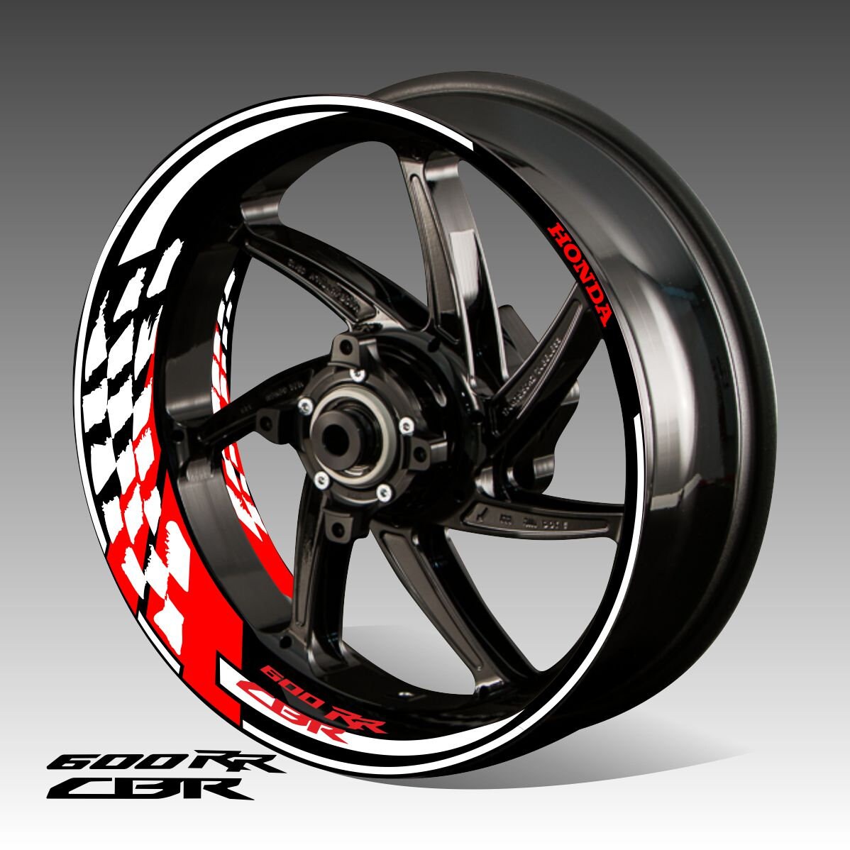 HONDA CBR 600 RR wheel decals tape stickers cbr600rr r17 rim Etsy