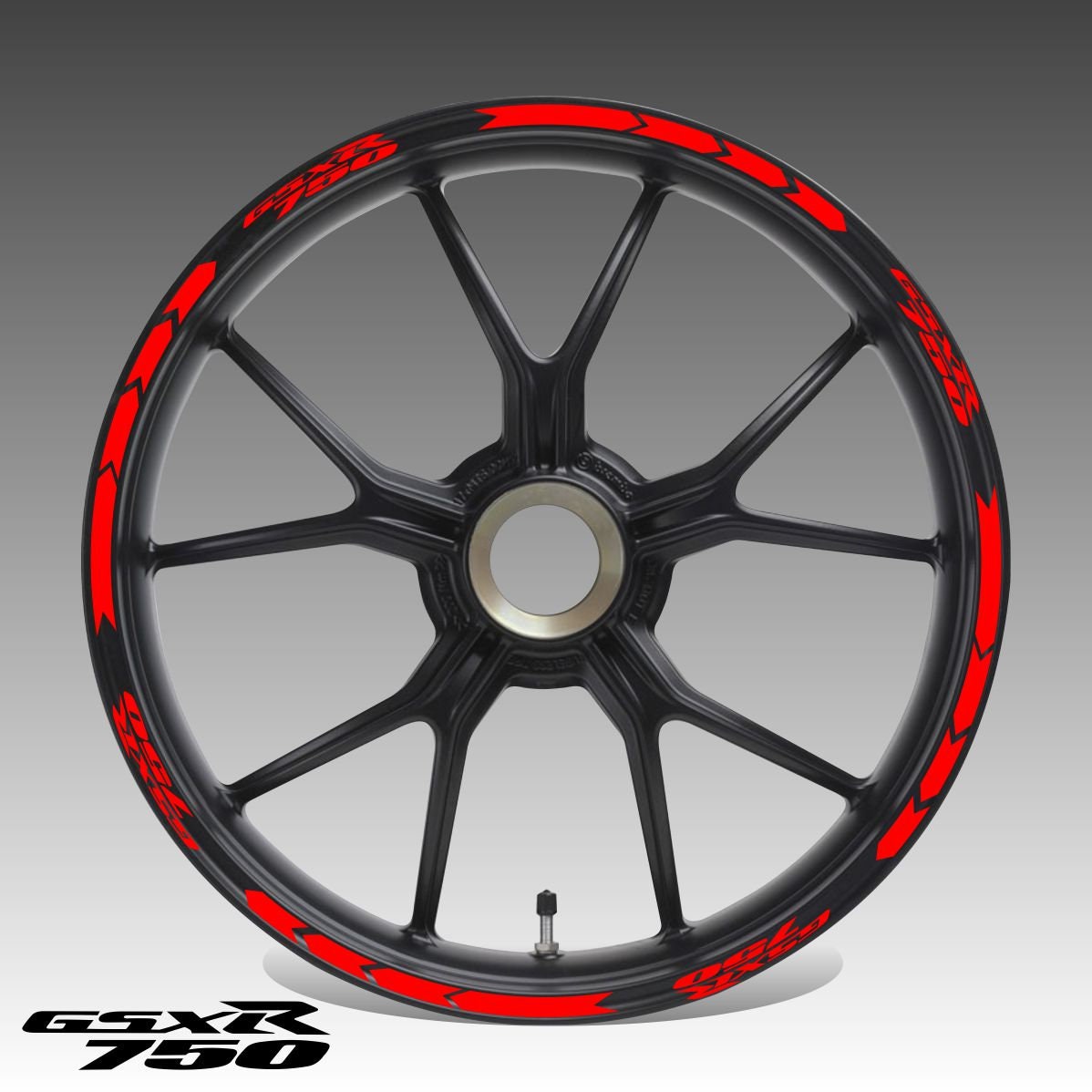 SUZUKI GSXR 750 wheel decals tape stickers GSX 750R r17 rim Etsy