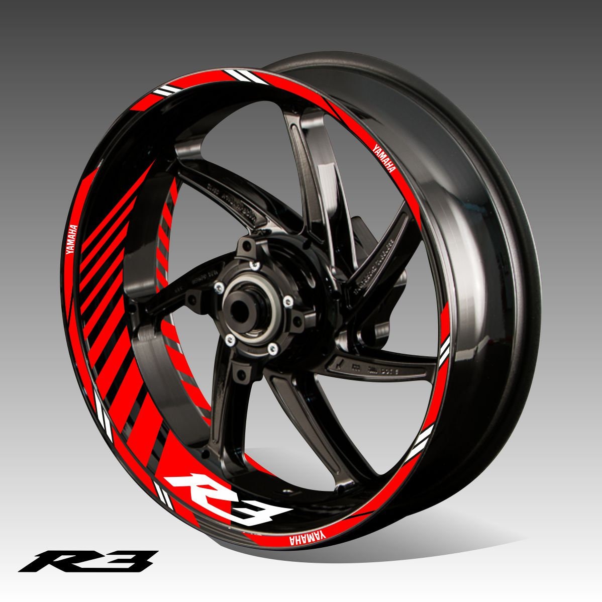 Rim decals Yamaha R3 stickers wheel stripes rim tape Yamaha R Etsy