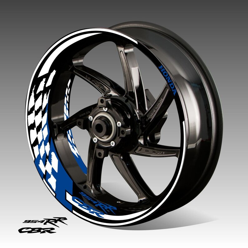 HONDA CBR 954 RR wheel decals tape stickers cbr954rr r17 rim Etsy