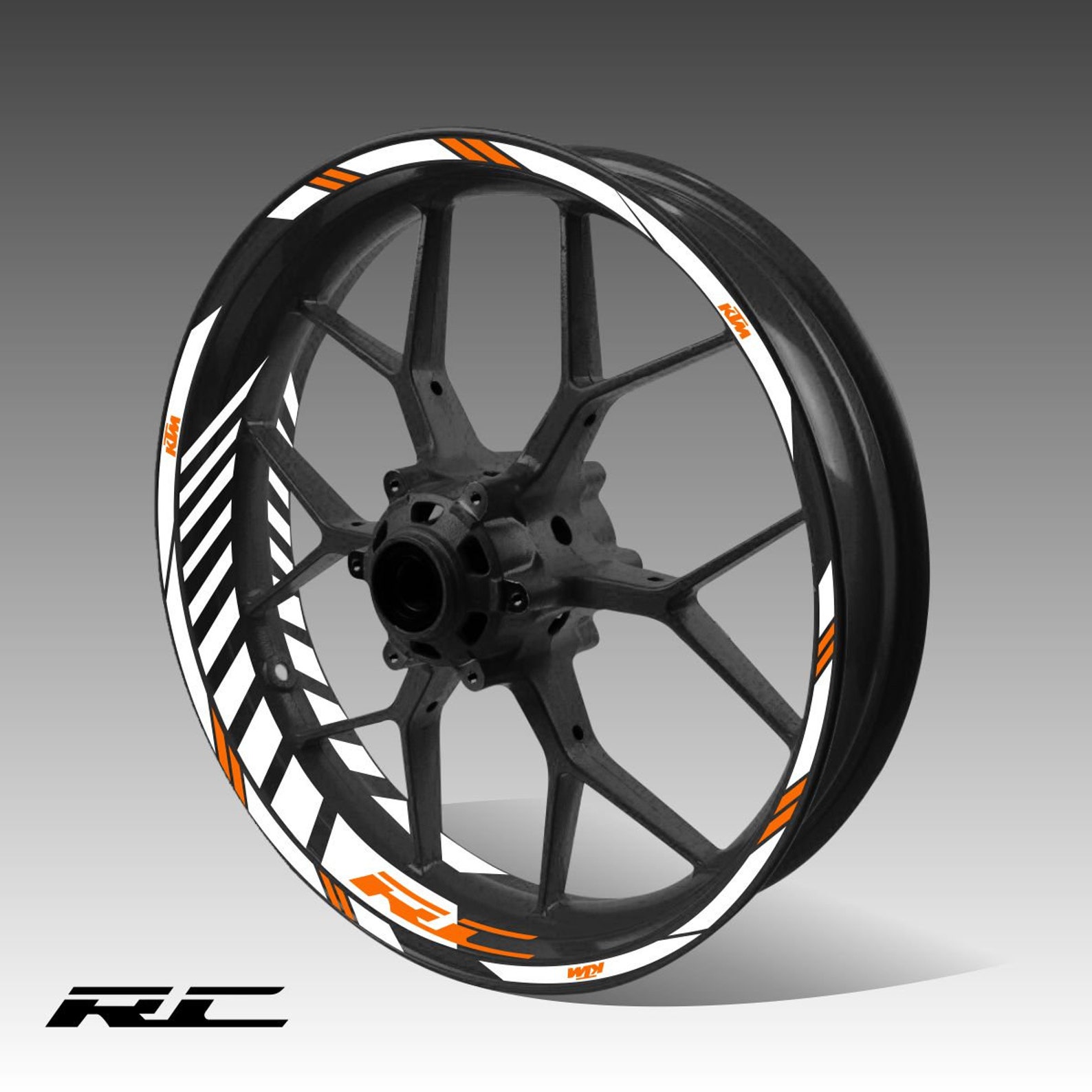 Rim decals Ktm RC stickers wheel stripes rim tape Ktm RC rim Etsy