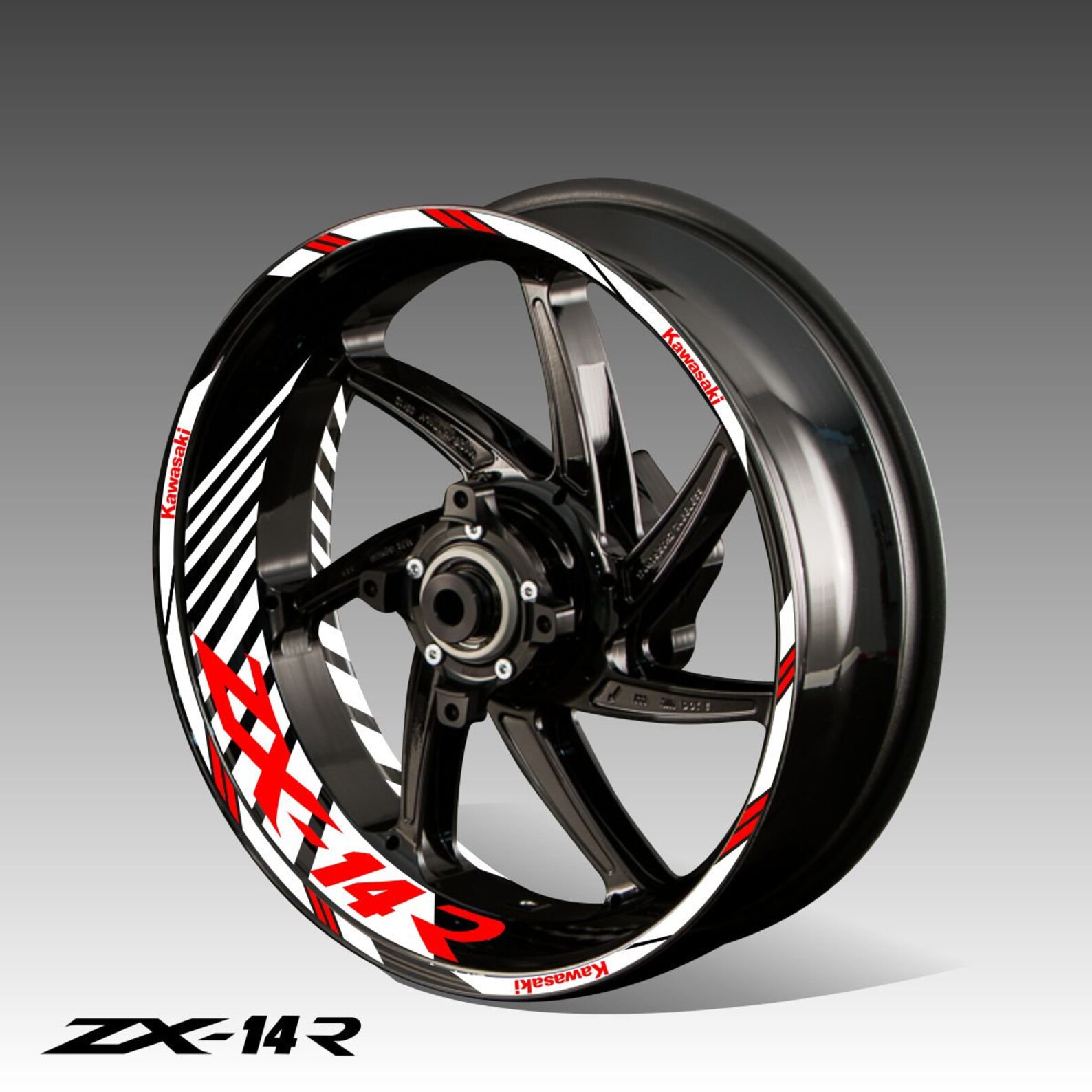 Rim decals Kawasaki ZX14R stickers wheel stripes rim tape Etsy