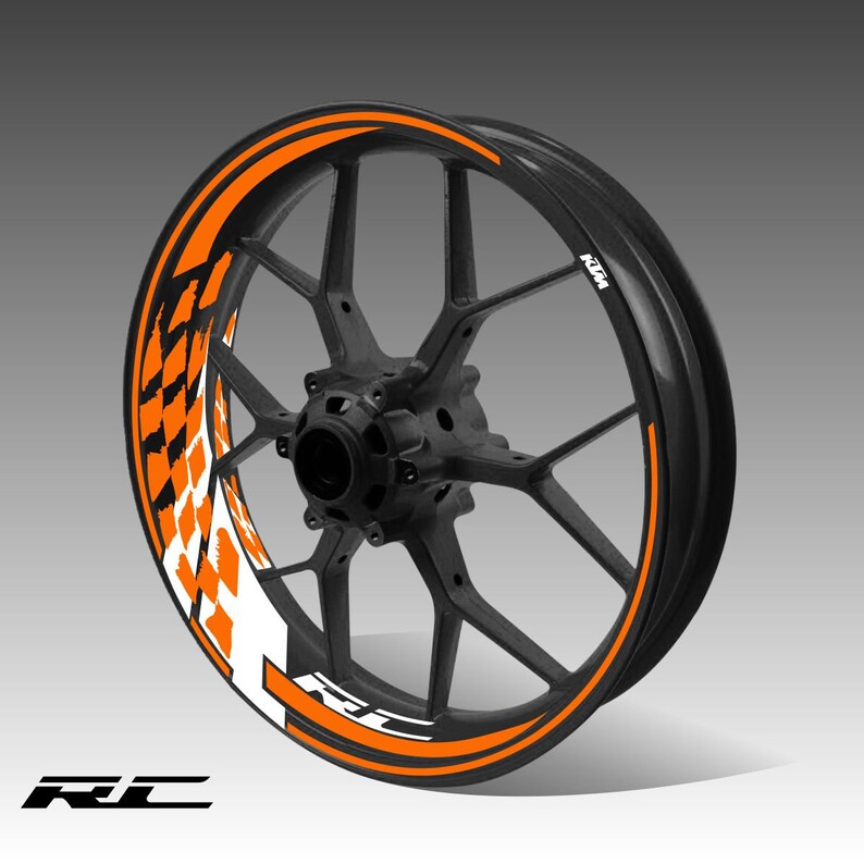 Kit decals Ktm RC stickers motorcycle wheel rim tape Ktm RC Etsy