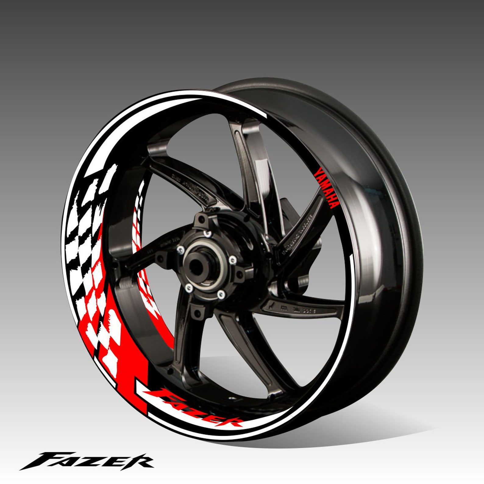 Kit decals Yamaha Fazer stickers motorcycle wheel rim tape Etsy