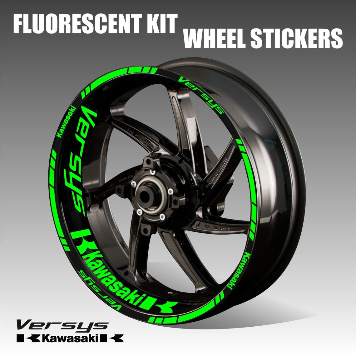 Decals wheel Kawasaki Versys stickers wheel stripes rim tape Etsy