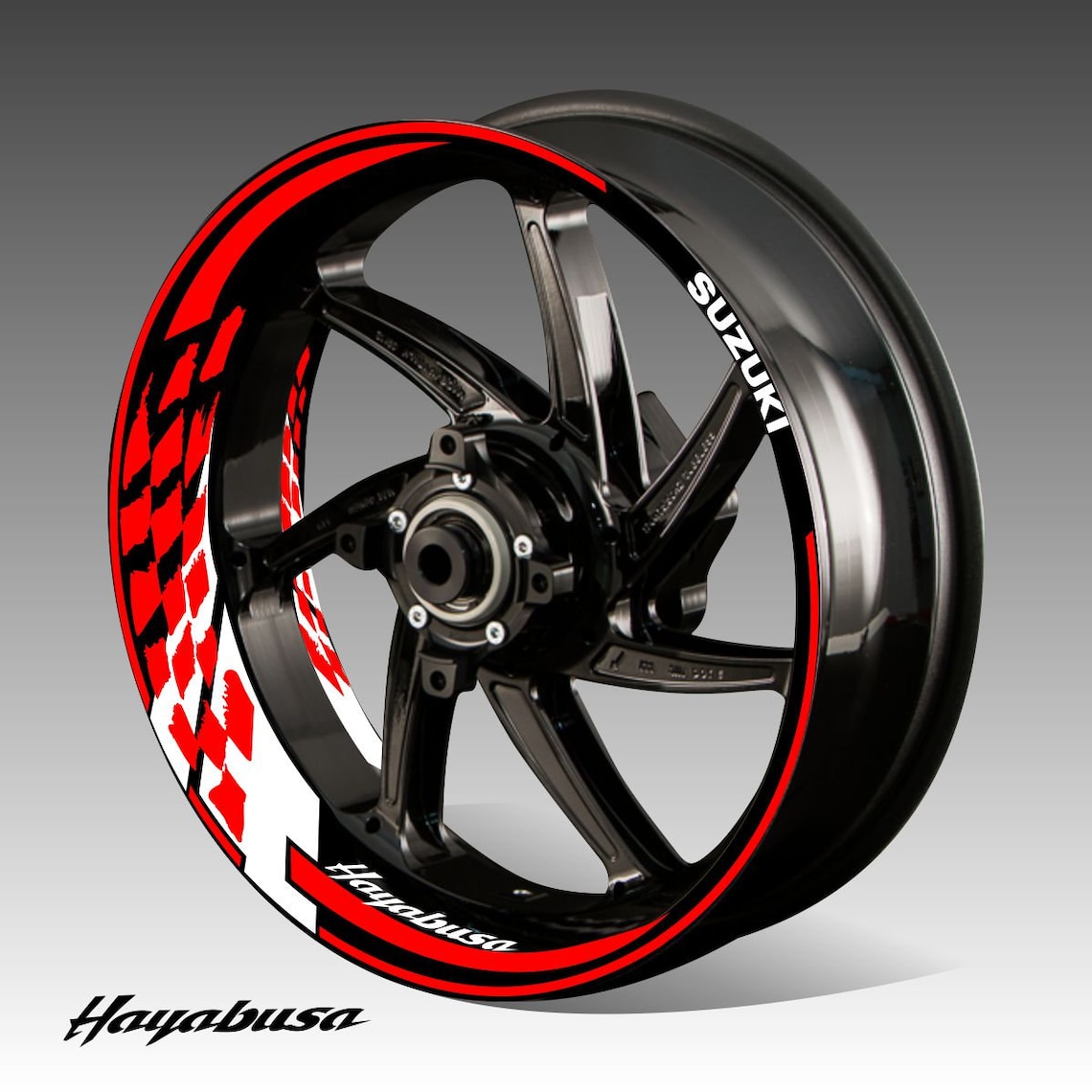 Kit decals Suzuki Hayabusa stickers motorcycle wheel rim tape Etsy
