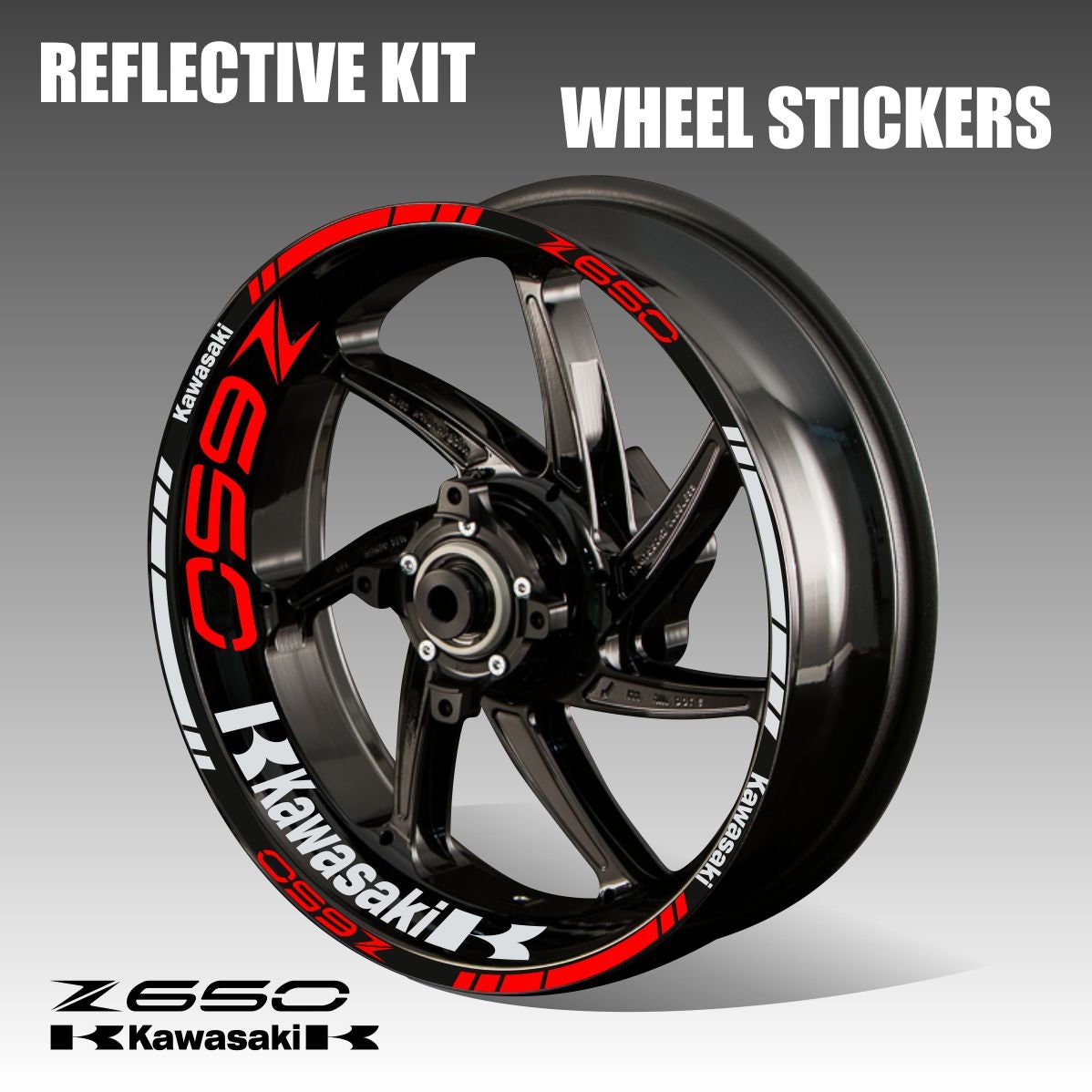 Decals wheel Kawasaki Z650 stickers wheel stripes rim tape Etsy