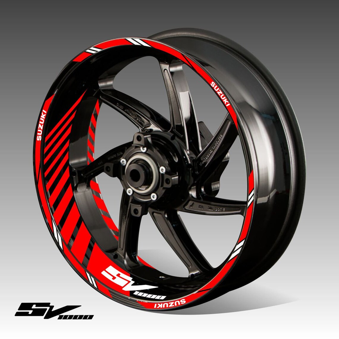 Rim decals Suzuki SV 1000 stickers wheel stripes rim tape Etsy