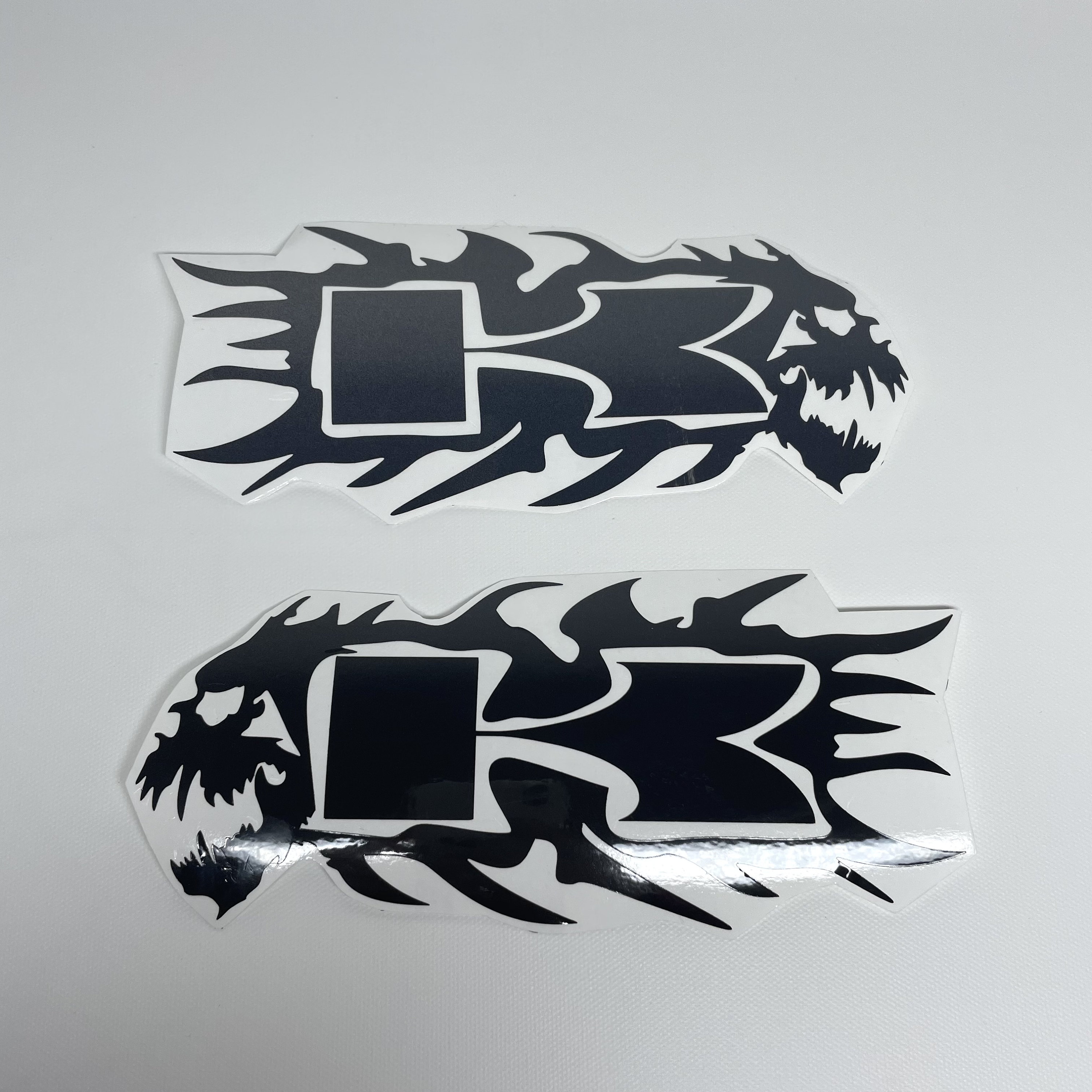 KAWASAKI Logo Scull Reflective Decals Stickers Black Kit for Etsy UK