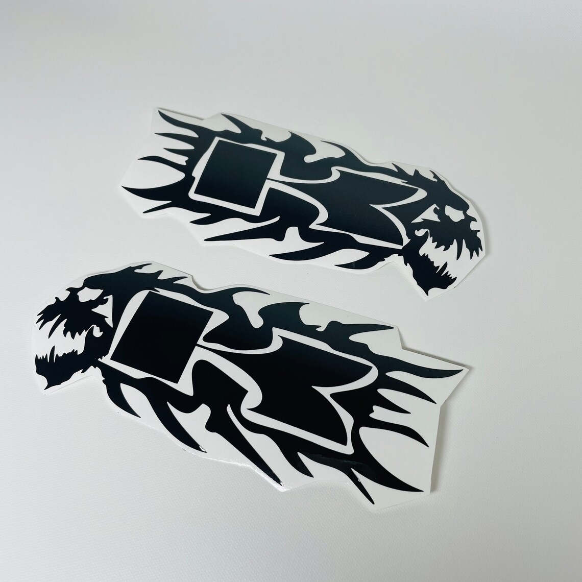 KAWASAKI Logo Scull Reflective Decals Stickers Black Kit for Etsy UK