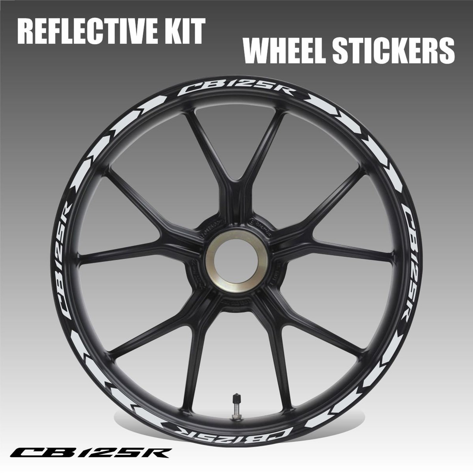 Rim tape Honda CB125R stickers wheel decals kit stickers Honda Etsy