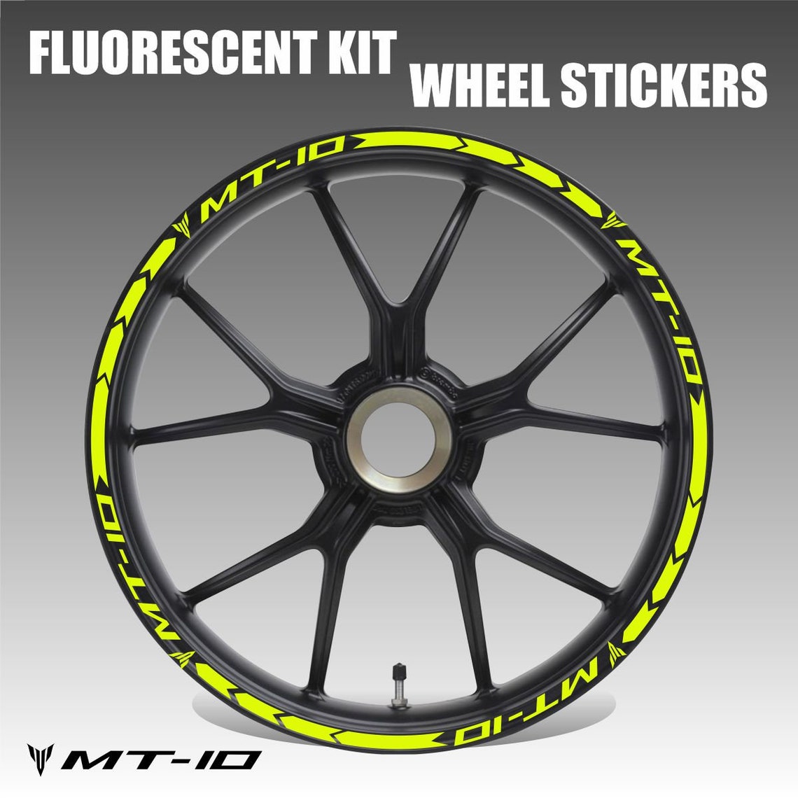 Rim tape Yamaha MT10 stickers wheel decals kit stickers Etsy