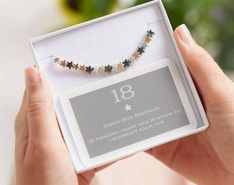 18th Birthday Star Bracelet: Milestone Birthday Gift