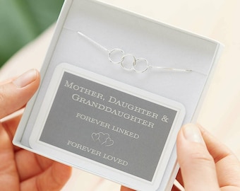Mother, Daughter And Granddaughter Infinity Bracelet
