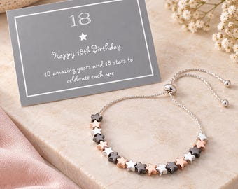 Bracelet étoile 18e anniversaire : cadeau d'anniversaire important