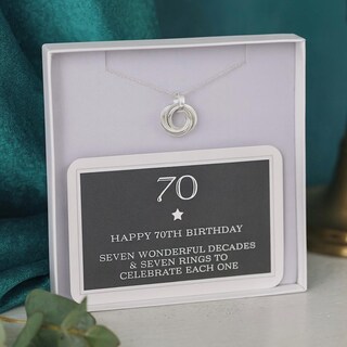 Ciondolo Bombato 1970 Lucky Irish In Argento Sterling Per Donna – 51° Compleanno Con Catena 45,7 Cm