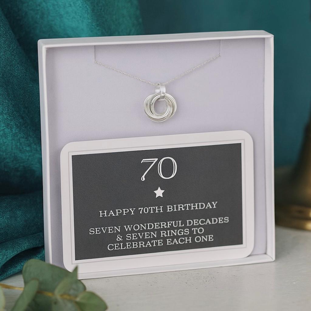 Ciondolo Bombato 1970 Lucky Irish In Argento Sterling Per Donna – 51° Compleanno Con Catena 45,7 Cm