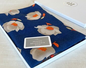 Floating Petal Print Scarf in Gift Box