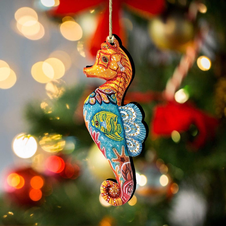G. DeBrekht Seahorse Christmas Ornament - Thumbnail 2