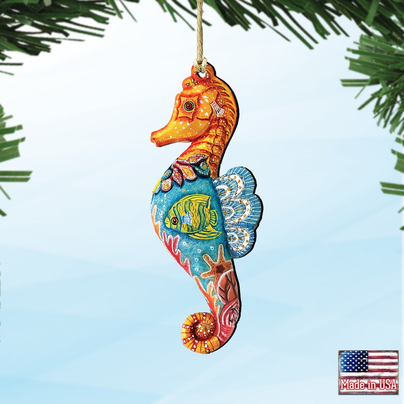 G. DeBrekht Seahorse Christmas Ornament - Thumbnail 5