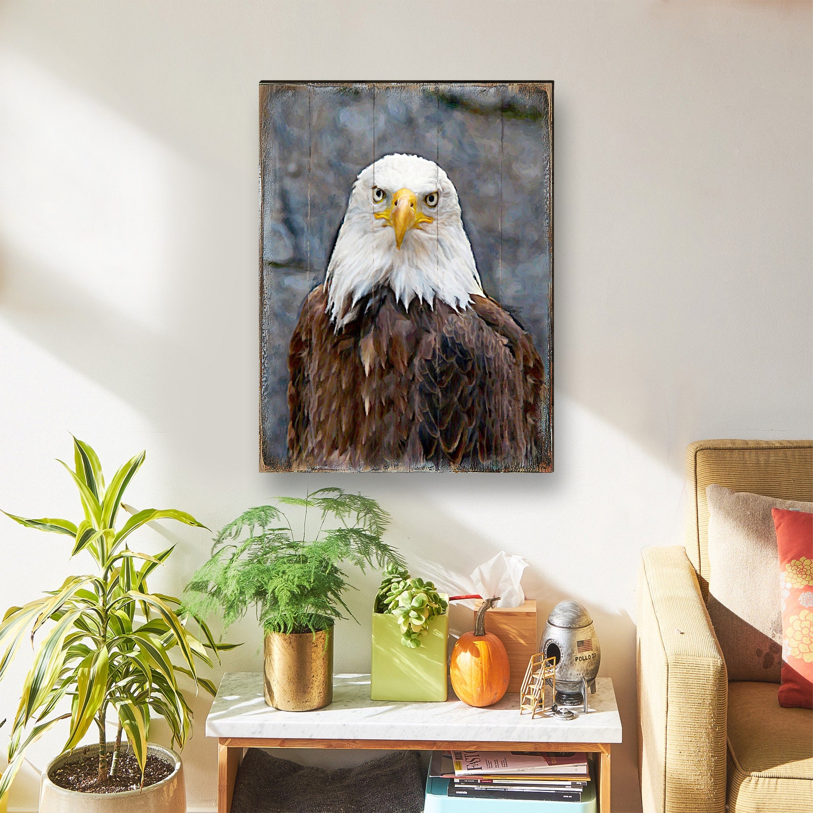Eagle Decor Bald Eagle Wall Art Bald Eagle Art on Wood Etsy