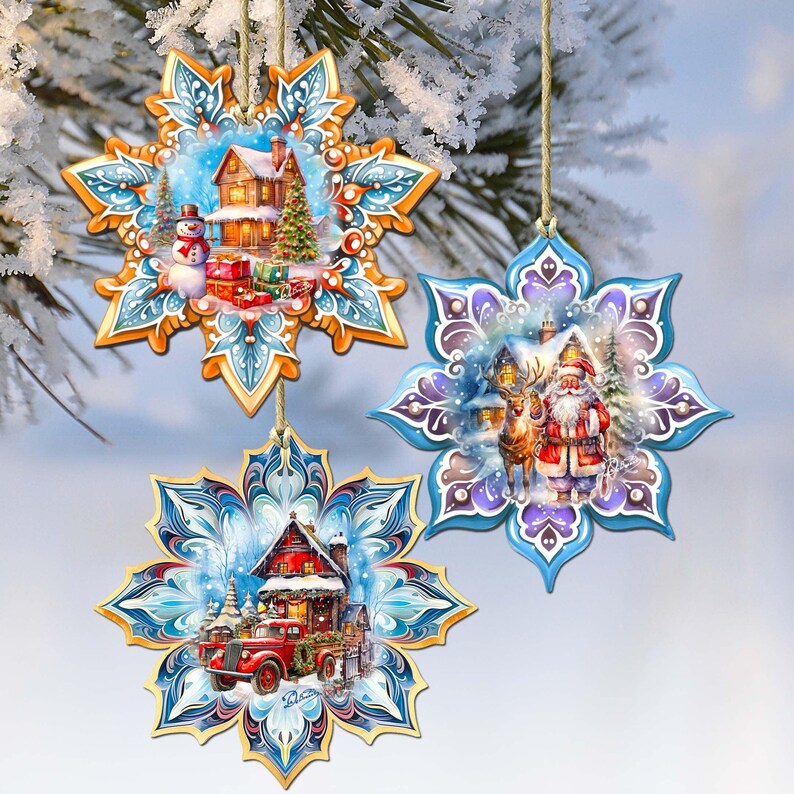 G. DeBrekht Snowflake Ornaments - Thumbnail 3