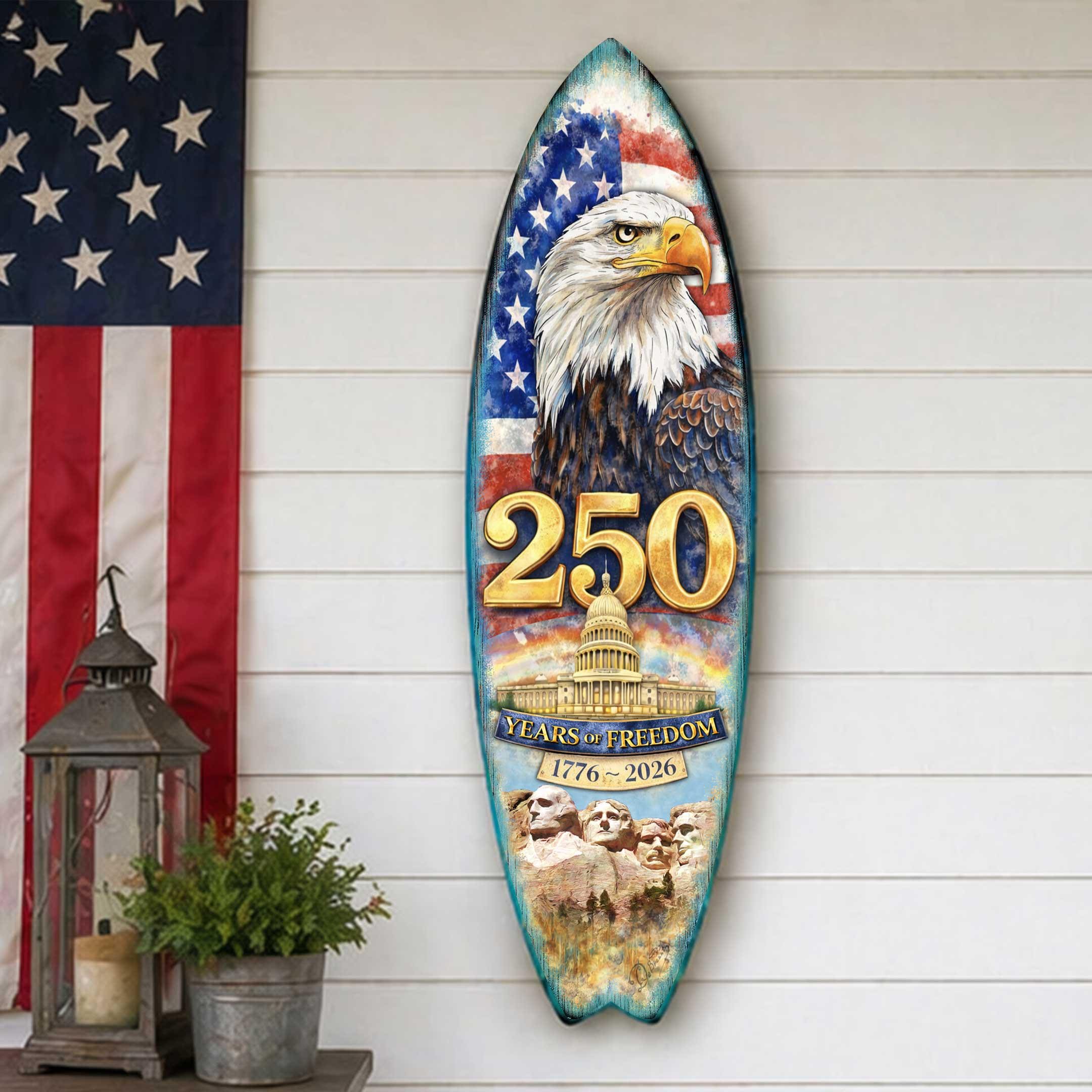 America Flag Surfboard - Etsy