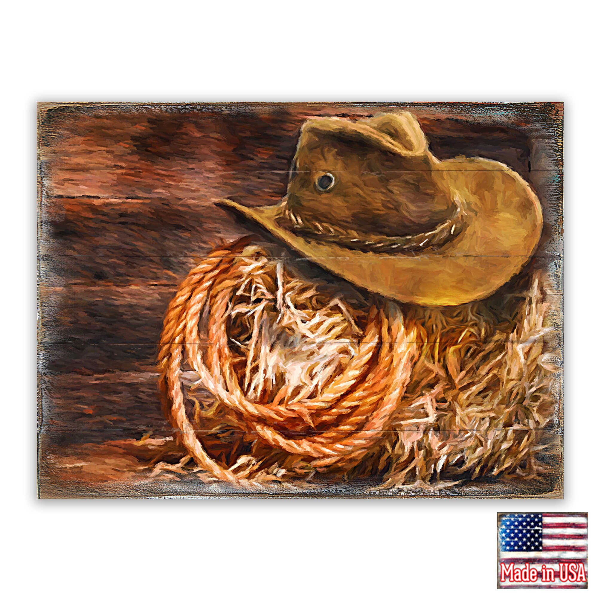 Cowboy Wall Decor Cowboy Wall Art Cowboy Hat Art on Wood Etsy