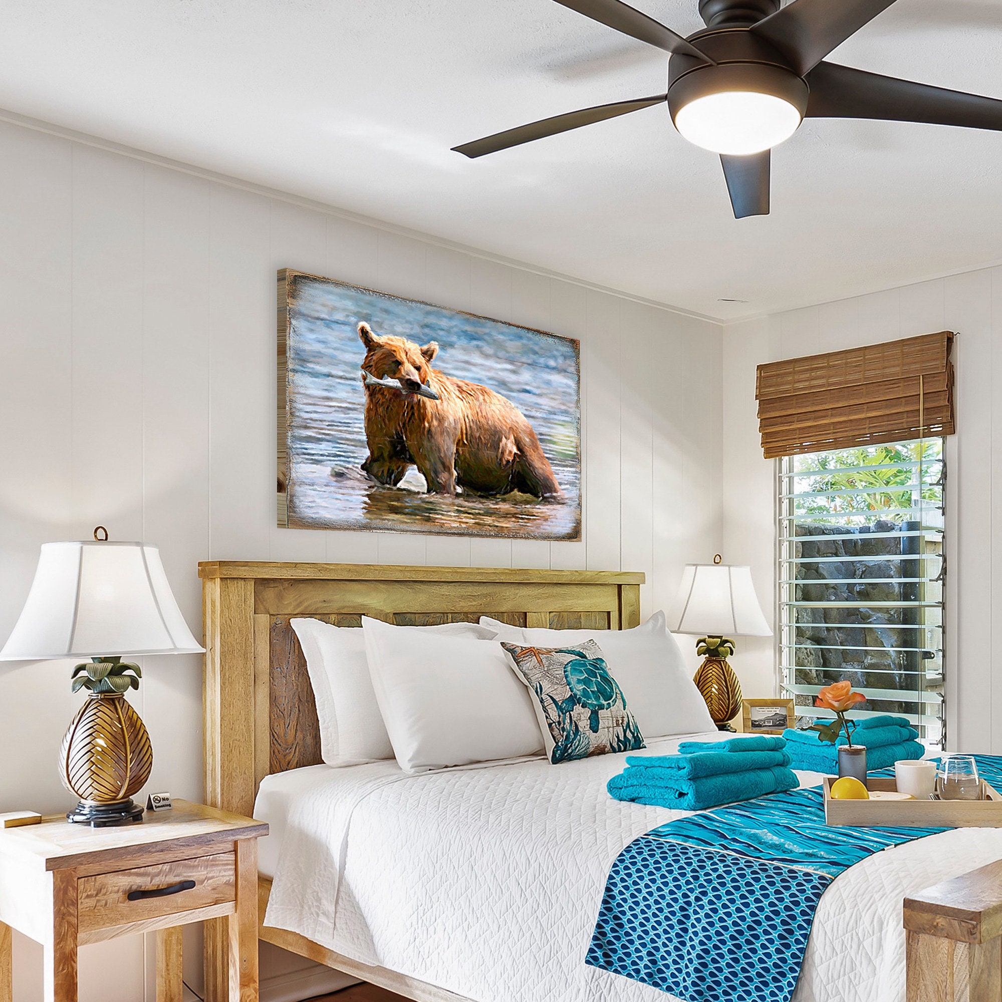 Decoración del oso arte de la pared del oso arte del oso | Etsy