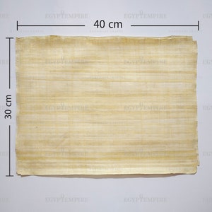 Papyrus paper A set of 10 authentic blank Egypt papyrus sheets 14"x17" inch, Perfect for your drawing projects, scrapbook, school art