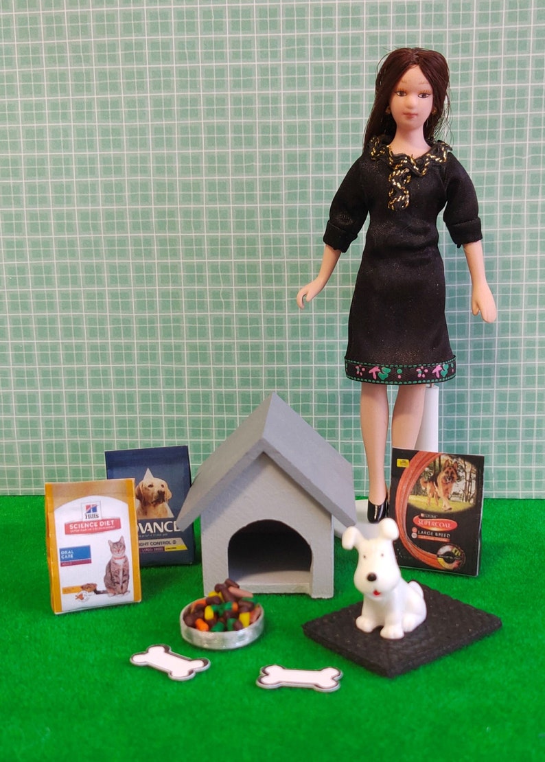 1:12 Miniature Dog House & Accessories image 2