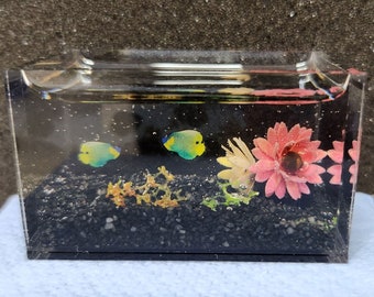 1:12 Miniature Fishtank - Blue Face Angel Fishes