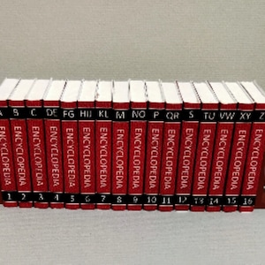 1:6 - PDF 16 Printable Miniature Encyclopedia Books