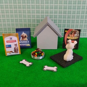 1:12 Miniature Dog House & Accessories image 6