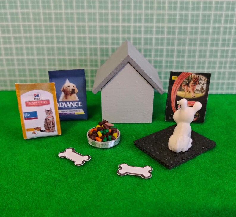 1:12 Miniature Dog House & Accessories image 6