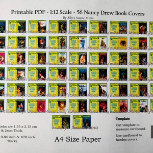 1:12 PDF 56 Nancy Drew Printable Miniature Books