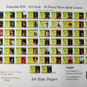 1:12 PDF 56 Nancy Drew Printable Miniature Books