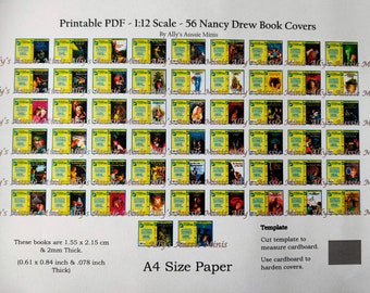1:12 PDF 56 Nancy Drew Printable Miniature Books