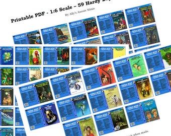 1:6 PDF 59 Hardy Boys Miniature Book Covers