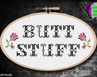 Butt Stuff cross stitch pattern / Digital PDF