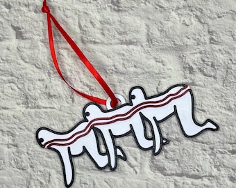 Centipede People Horror Ornament 3D Printed