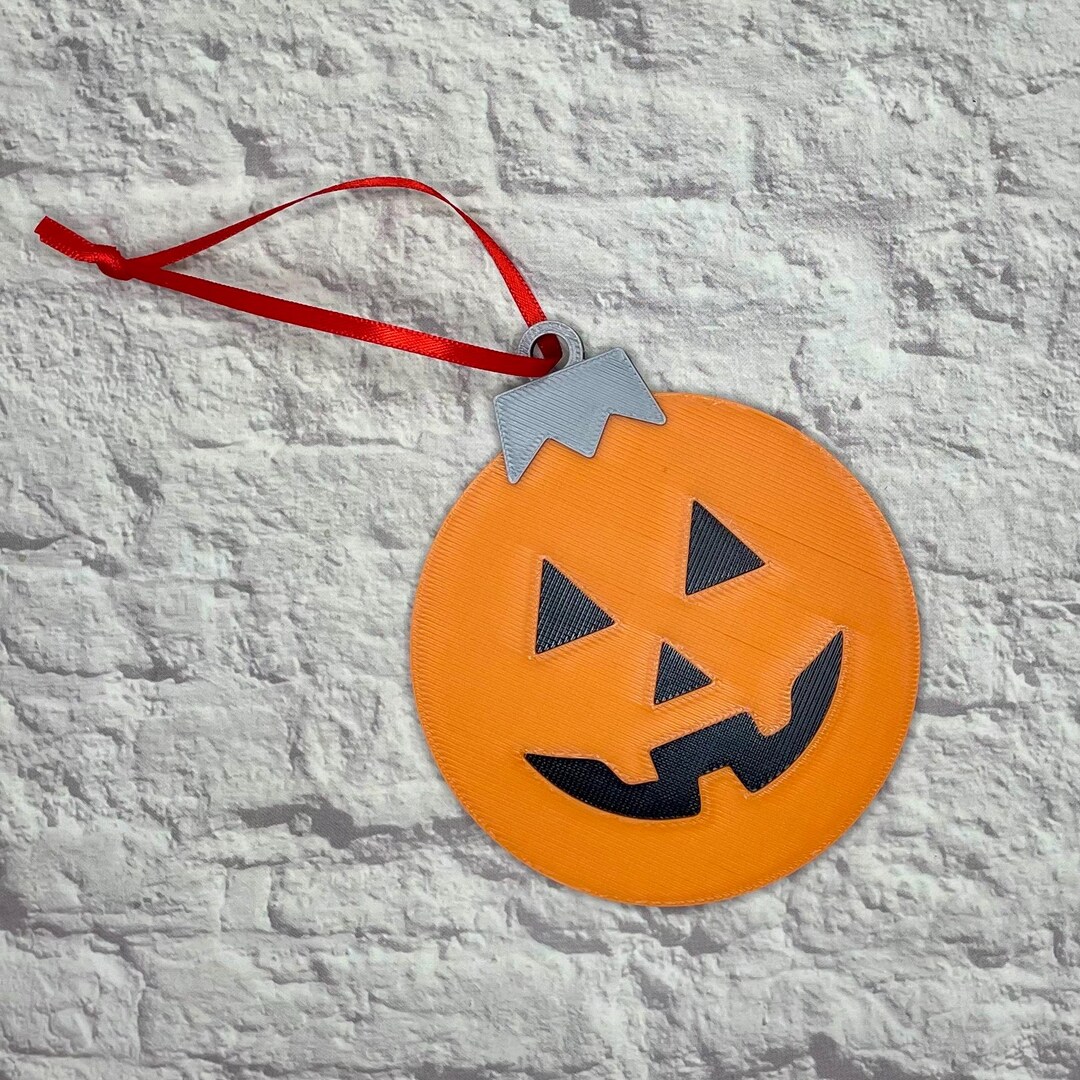 Jack O Lantern Pumpkin Bauble Ornament 3D Printed - Etsy