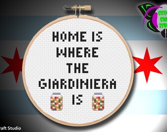 Giardiniera cross stitch pattern / Digital PDF